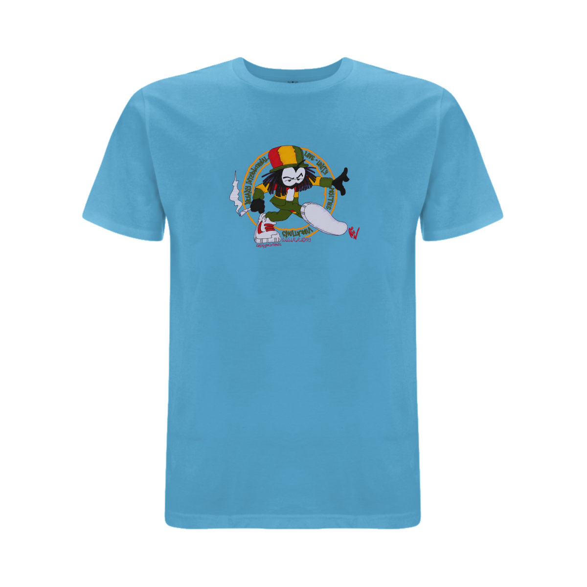 Dready Positive Vibrations Embroidered T-Shirt - Dready Original