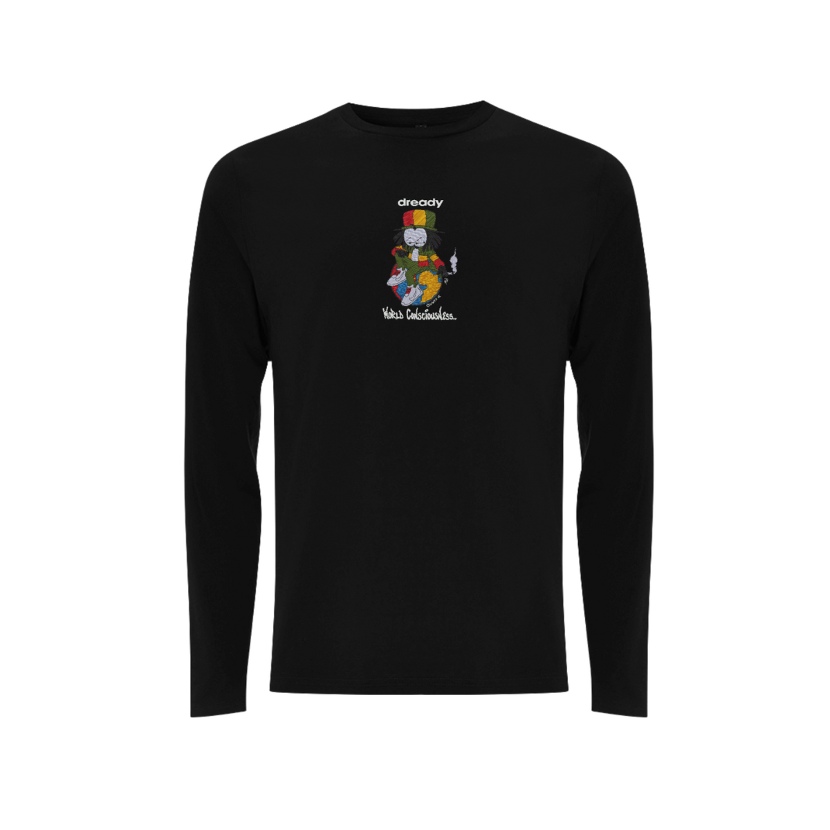 DREADY WORLD CONCIOUSNESS Front Print Long Sleeve - Dready Original