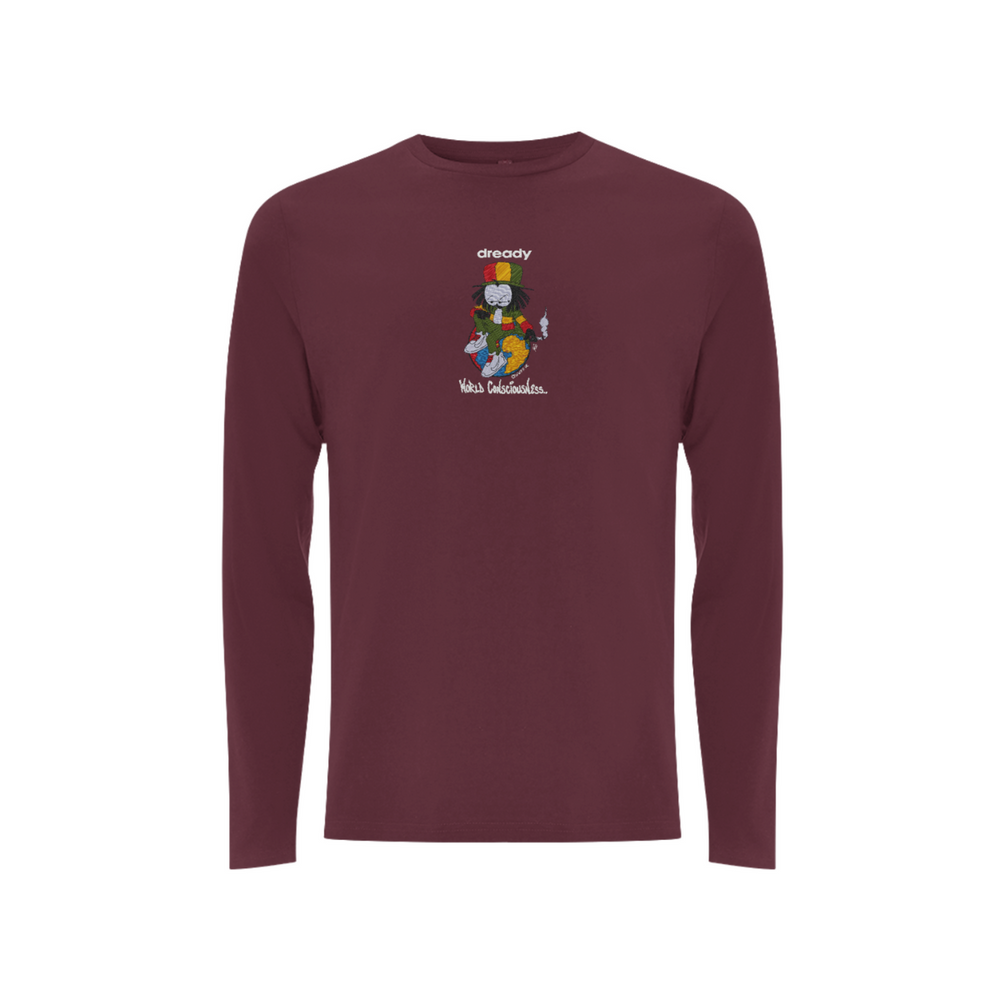 DREADY WORLD CONCIOUSNESS Front Print Long Sleeve - Dready Original
