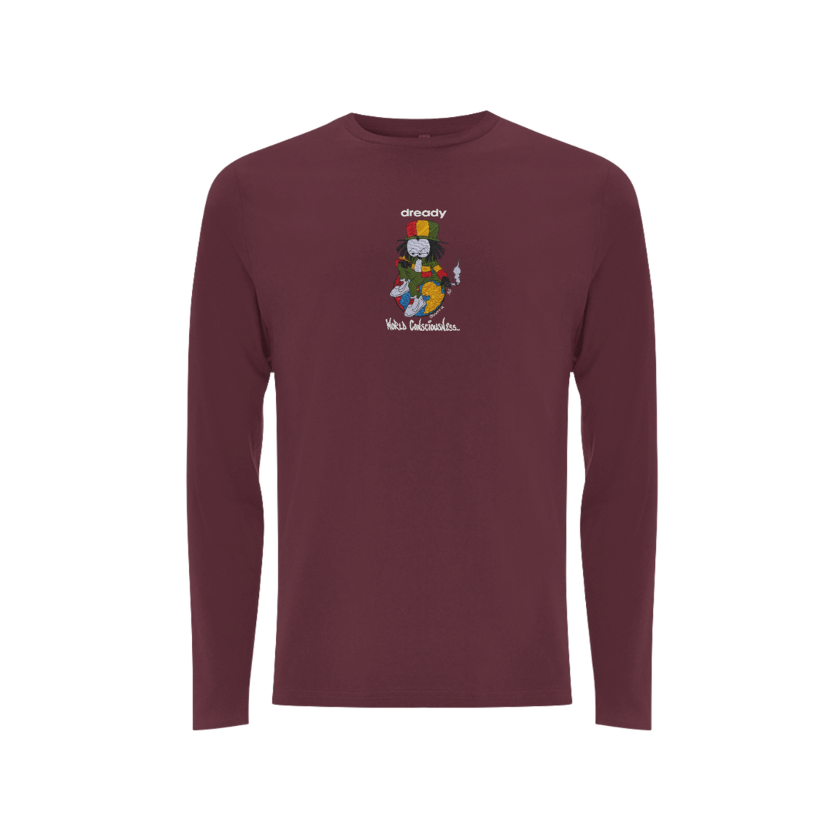 DREADY WORLD CONCIOUSNESS Front Print Long Sleeve - Dready Original