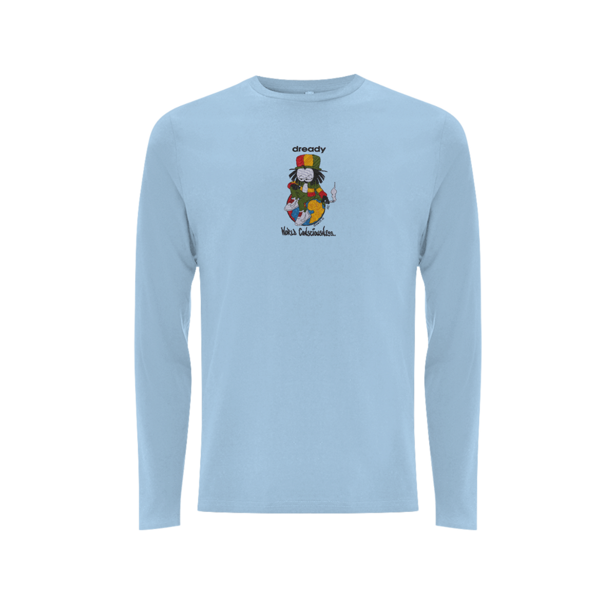 DREADY WORLD CONCIOUSNESS Front Print Long Sleeve - Dready Original