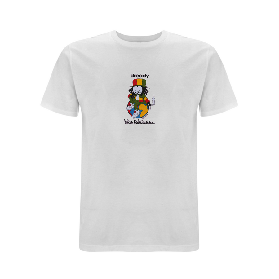 World Conciousness Embroidered T-Shirt - Dready Original