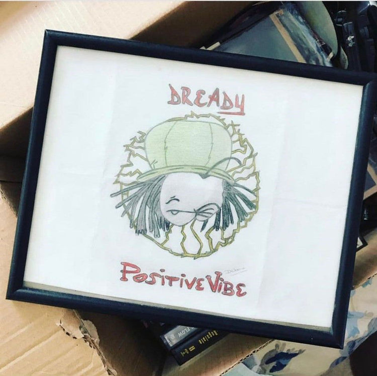 Framed Dready Positive Vibe artwork